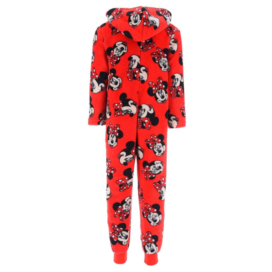 Disney Minnie Mouse - Pyjama Combinaison Polaire Fille
