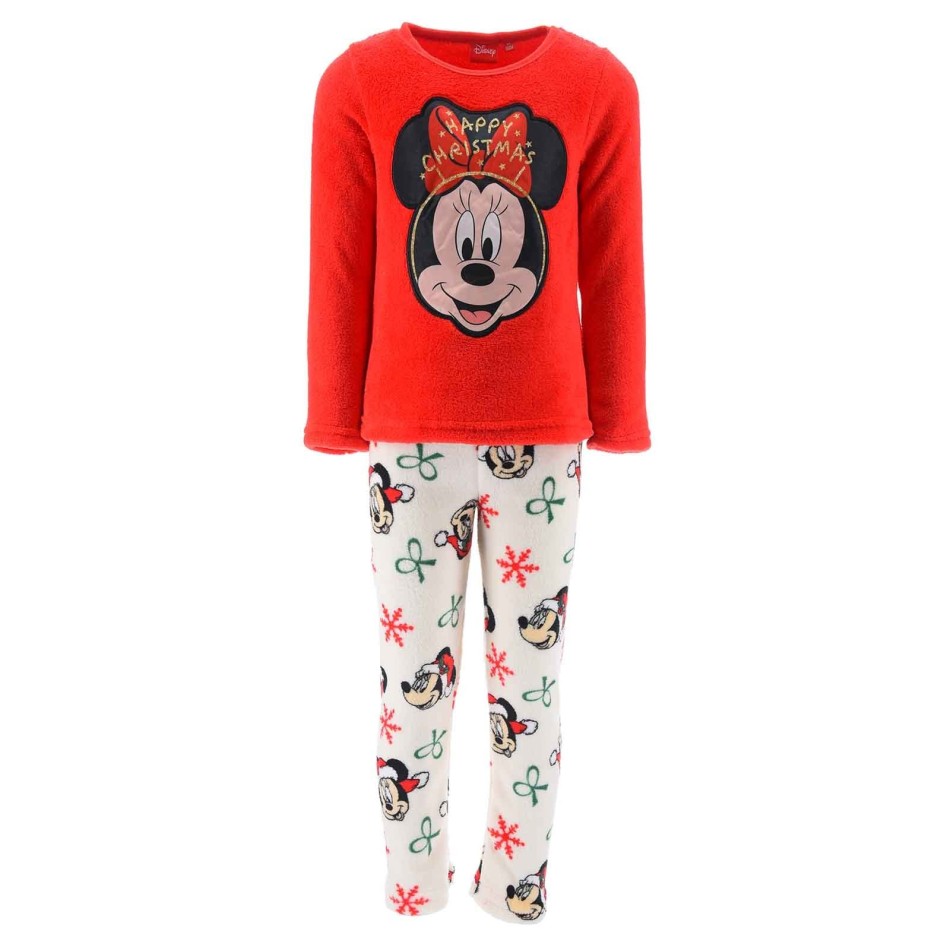 Disney Mimmi Pigg - Pyjamasset "Happy Christmas" i fleece för flickor