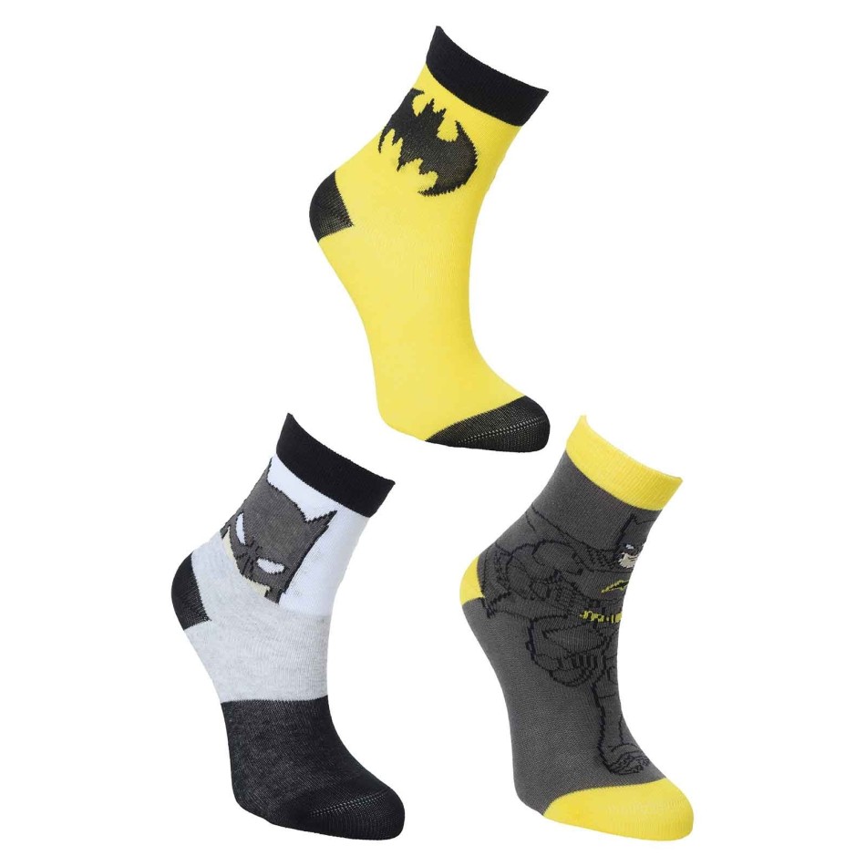 Lot de 3 paires de Chaussettes Garçon "Batman"