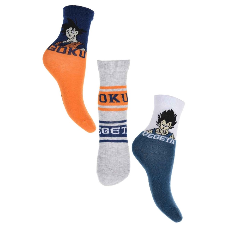 3 paar "Dragon Ball Z" jongenssokken (Dragon Ball sokken) French Market chez FrenchMarket