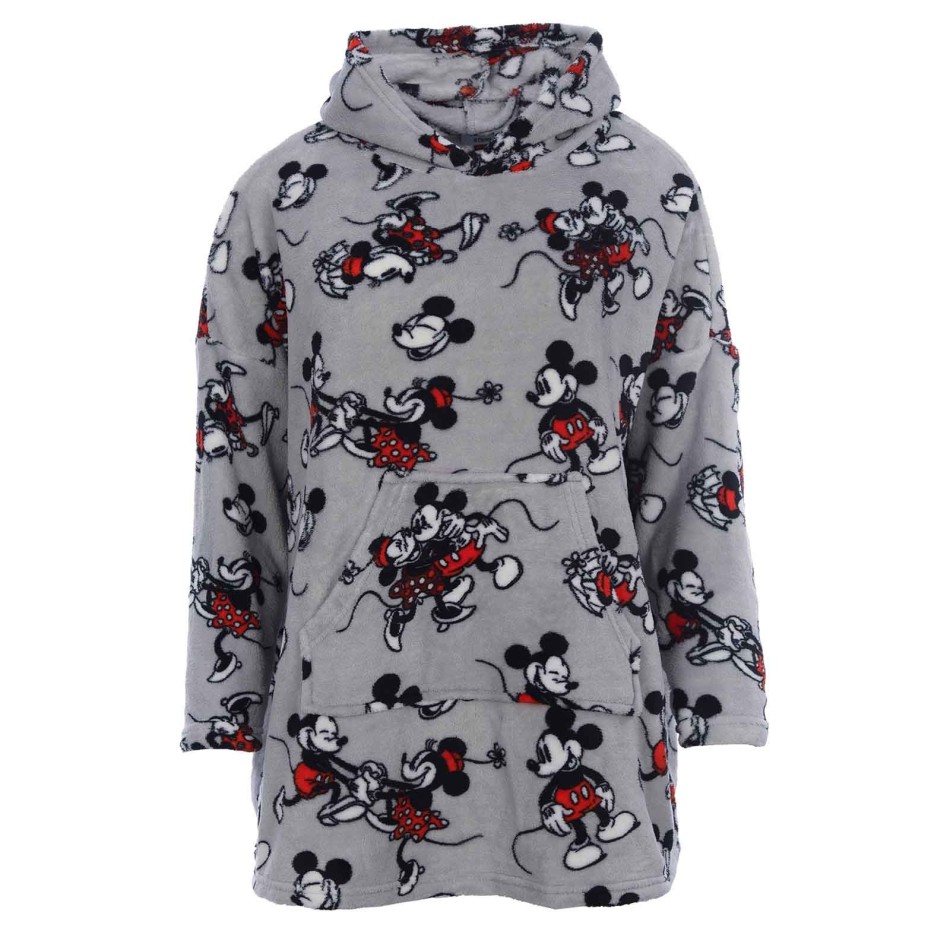 DISNEY "Minnie and Mickey" Polar Fleece Hooded Pyjamas Sweatshirt