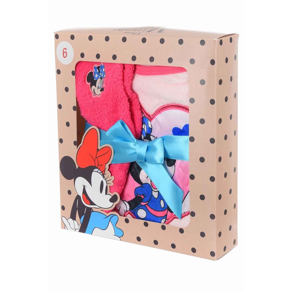 Disney Mimmi Pigg - Fleecepyjamas med strumpor för flickor