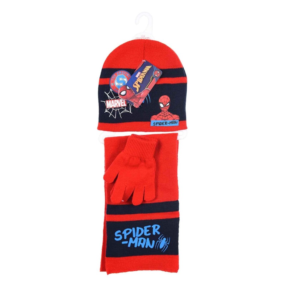 SPIDER-MAN Set för pojkar Halsduk Hatt Handskar