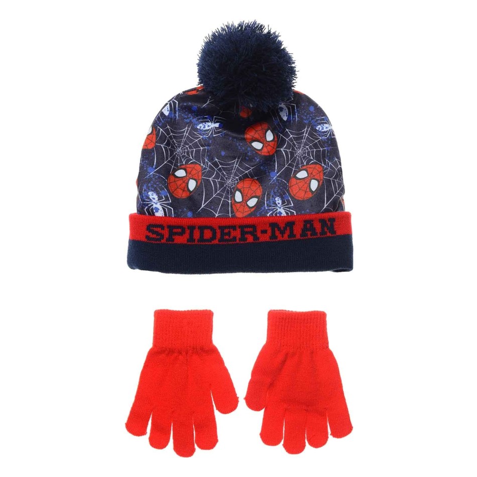 MARVEL Spider-Man mössa och handskar set