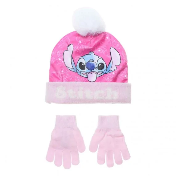 Ensemble Bonnet Gants Lilo & Stitch" Stitch" (Caps) French Market chez FrenchMarket