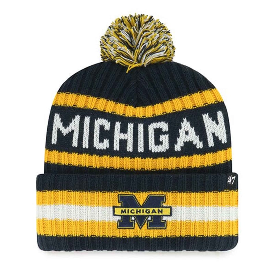 '47 NCAA Michigan Wolverines "Bering" Pompon Beanie