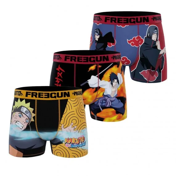 Set van 3 Naruto kinderboxers (Set jongensboxershorts) Freegun chez FrenchMarket