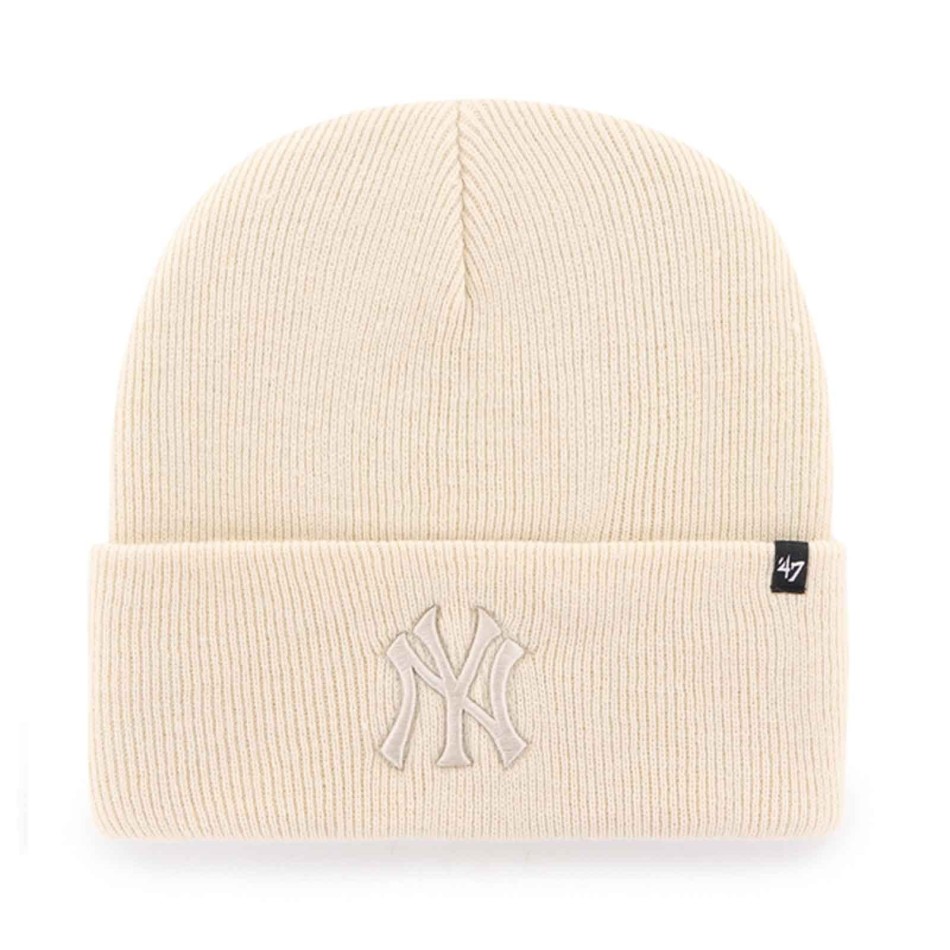 Bonnet MLB New York Yankees Haymaker Natural Crème (Bonnets) '47 Brand chez FrenchMarket