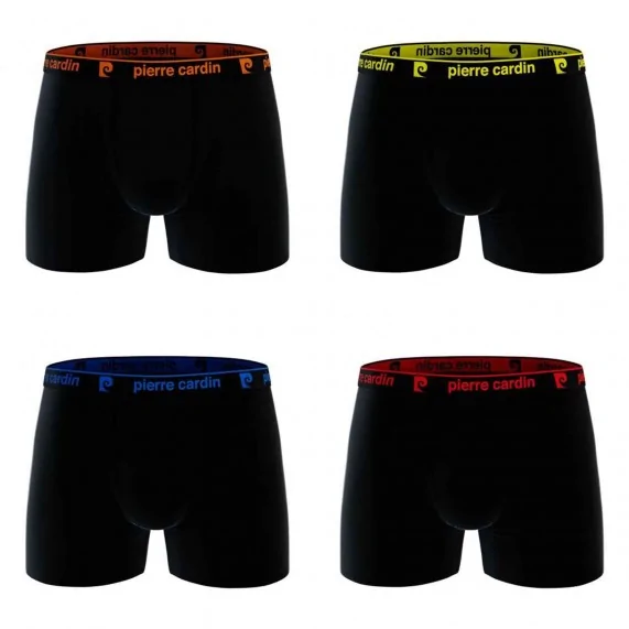 4er-Pack Herren-Boxershorts aus 100% Baumwolle "Black Belt Color" (Boxershorts für Männer) Pierre Cardin auf FrenchMarket