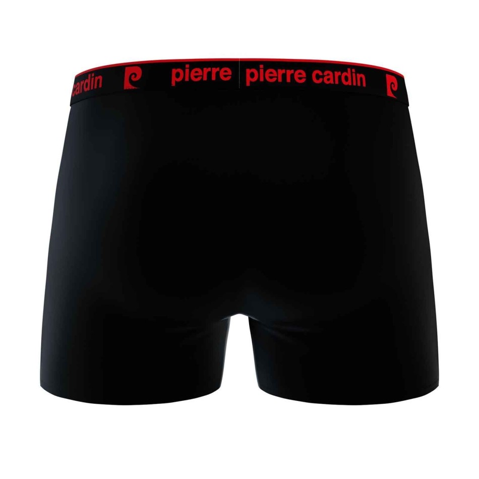 PIERRE CARDON Set om 4 boxershorts "Black Belt Color" i 100% bomull för män