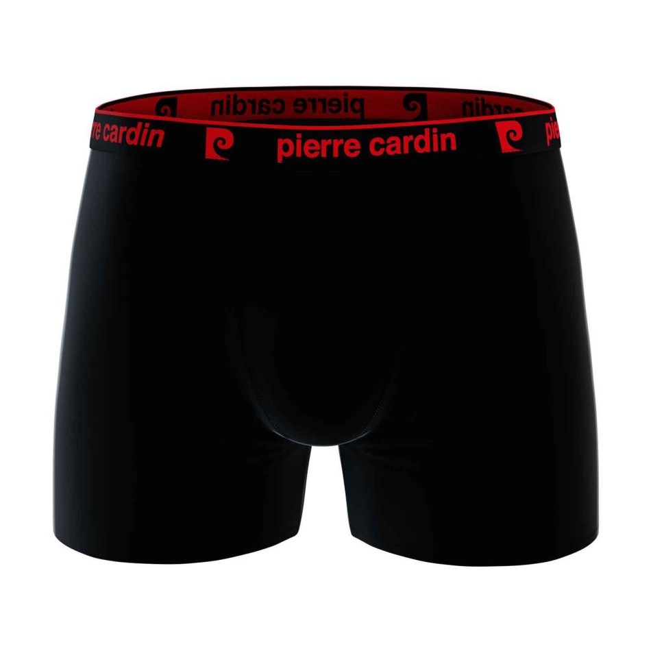PIERRE CARDON Set om 4 boxershorts "Black Belt Color" i 100% bomull för män