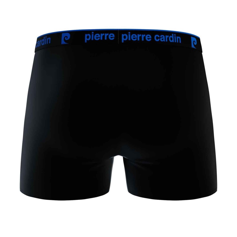 PIERRE CARDON Set om 4 boxershorts "Black Belt Color" i 100% bomull för män