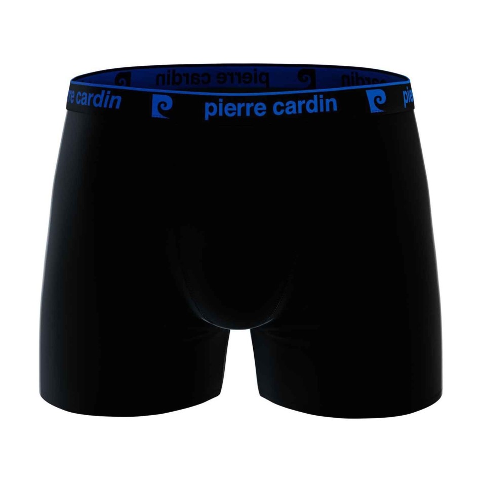 PIERRE CARDON Set om 4 boxershorts "Black Belt Color" i 100% bomull för män