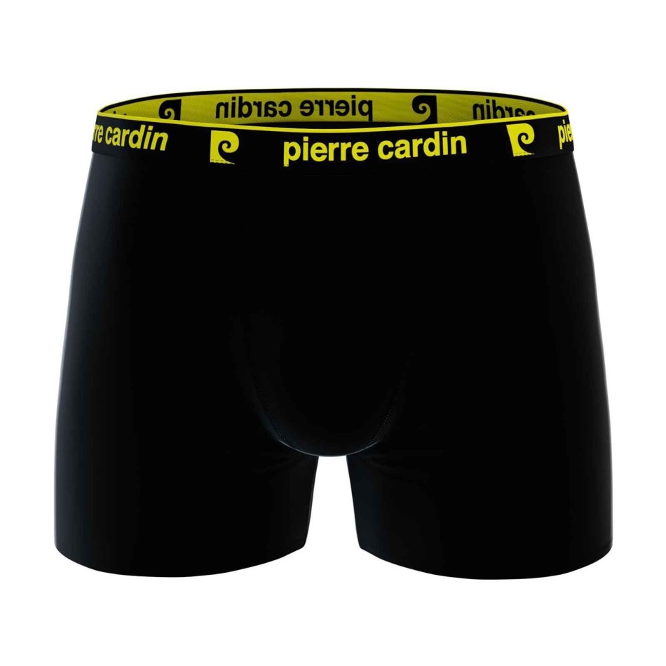 PIERRE CARDON Set om 4 boxershorts "Black Belt Color" i 100% bomull för män