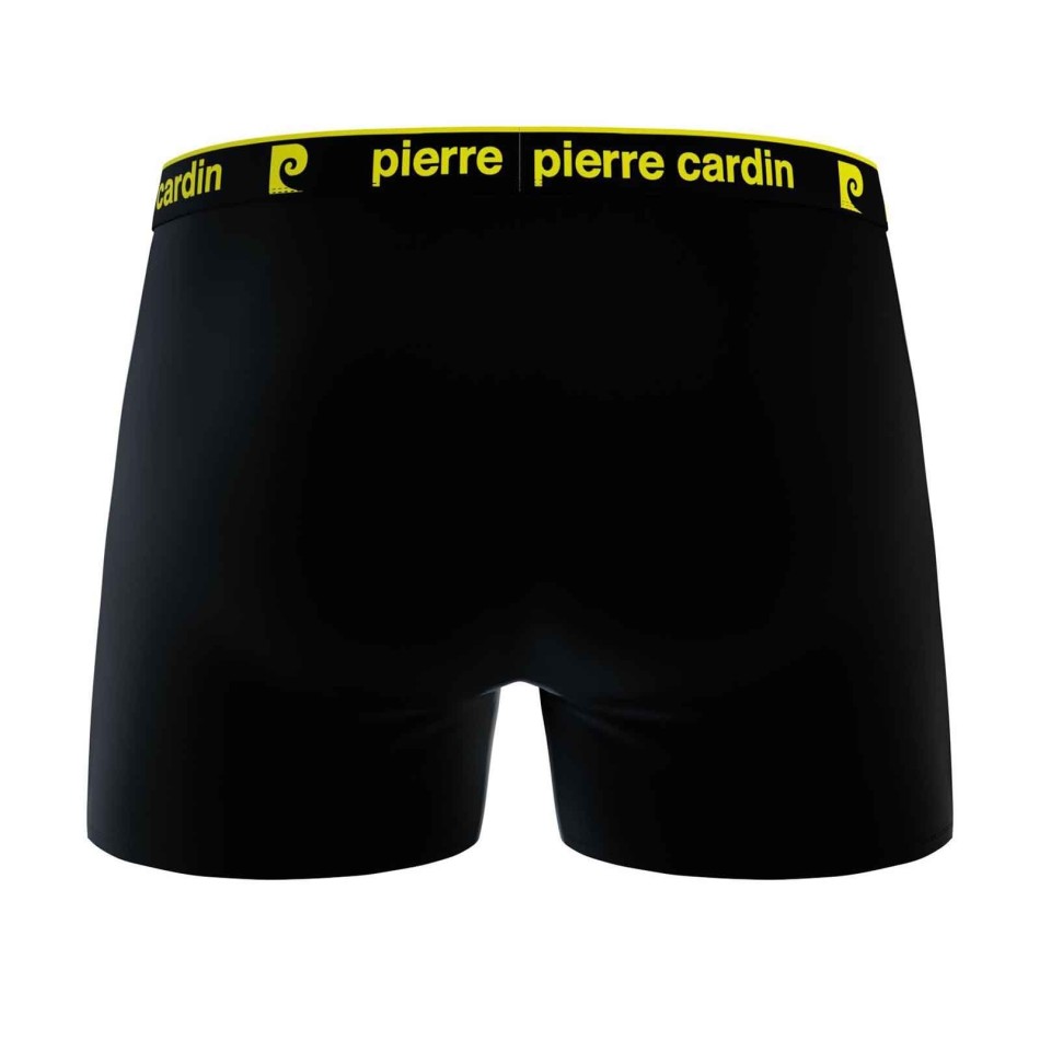 PIERRE CARDON Set om 4 boxershorts "Black Belt Color" i 100% bomull för män