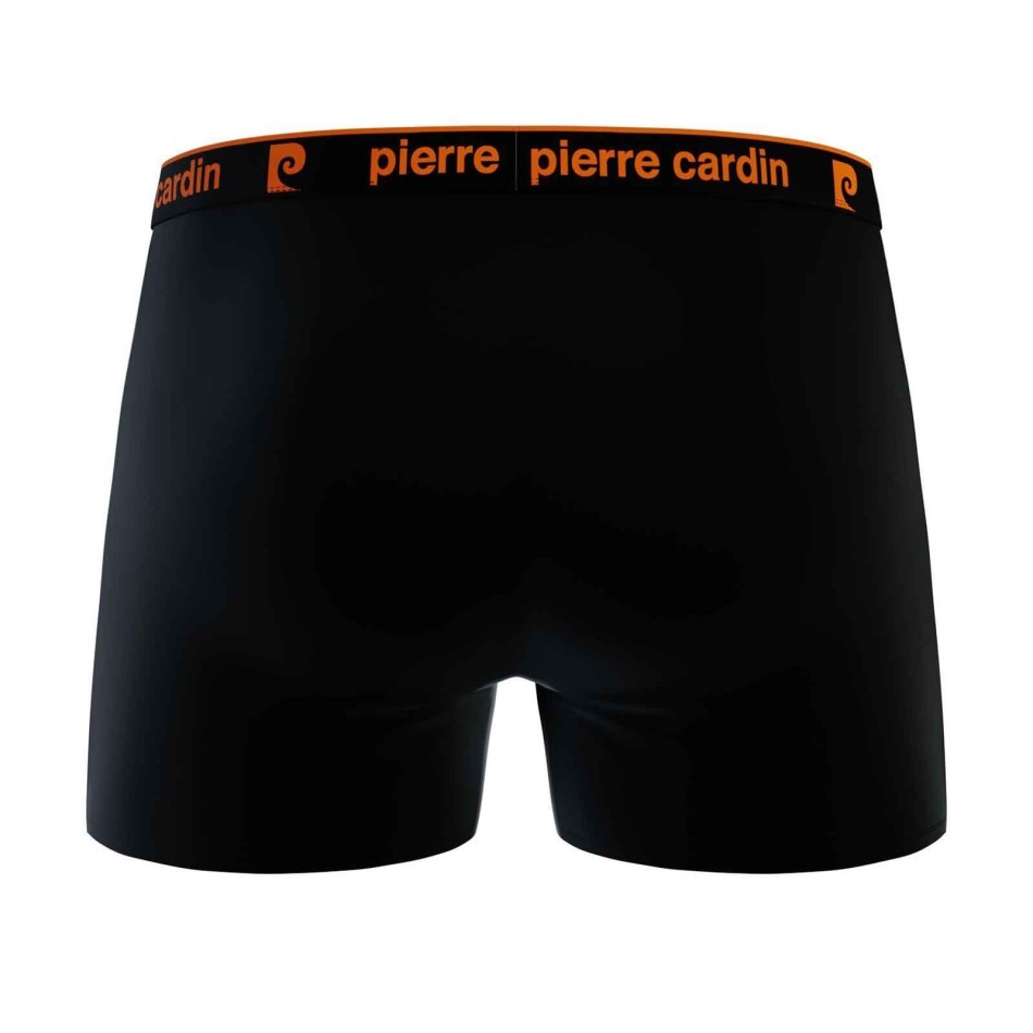 PIERRE CARDON Set om 4 boxershorts "Black Belt Color" i 100% bomull för män