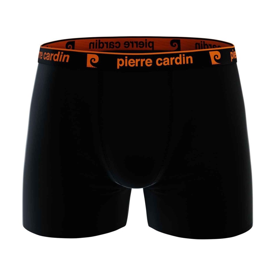 PIERRE CARDON Set om 4 boxershorts "Black Belt Color" i 100% bomull för män