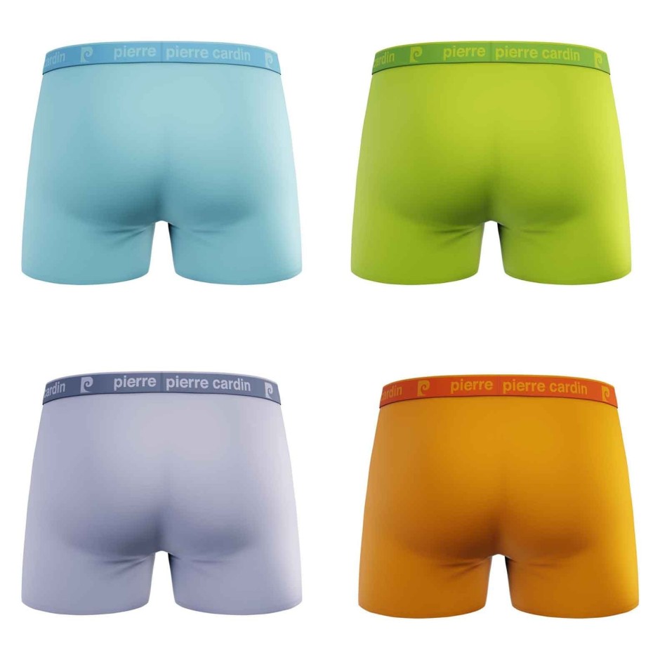 PIERRE CARDIN Set om 4 boxershorts "COLORS" i 100% bomull för män
