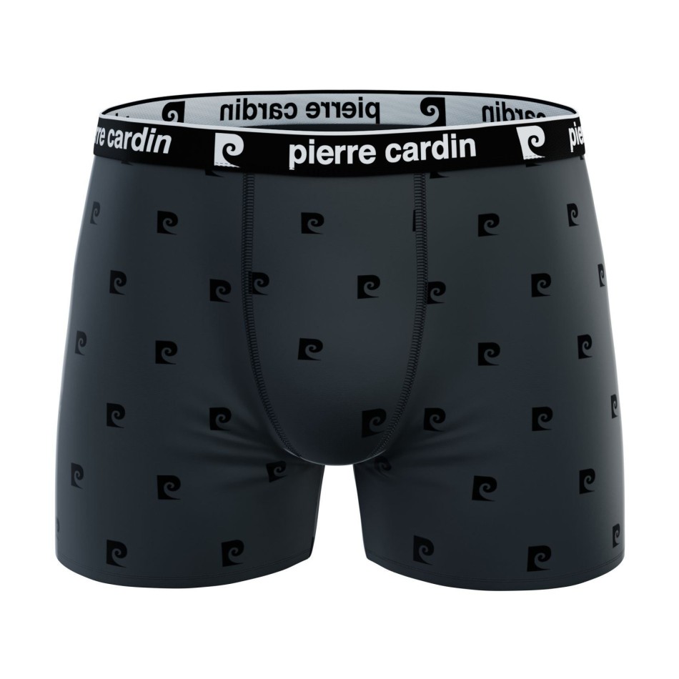 PIERRE CARDIN Set om 4 boxershorts med "Print Logo" i bomull för män