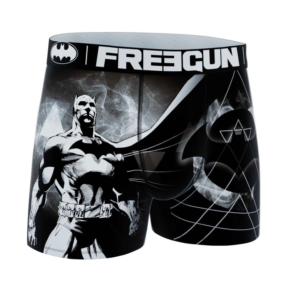 FREEGUN Set om 3 DC Comics Batman "Dark Night" boxershorts för män