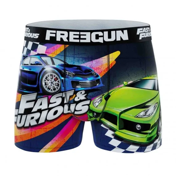Boxer Mann Mikrofaser "Fast & Furious" (Boxershorts Mann) Freegun auf FrenchMarket