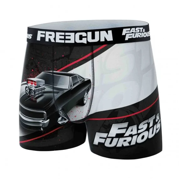 Boxer Mann Mikrofaser "Fast & Furious" (Boxershorts Mann) Freegun auf FrenchMarket