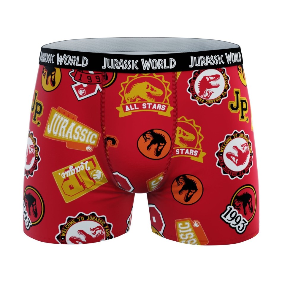 Lot de 4 Boxers 100% Coton Garçon Jurassic Park