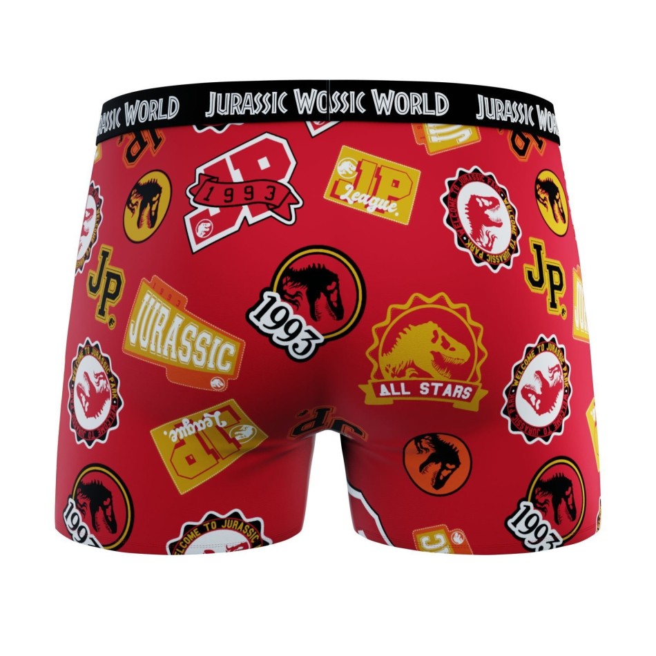 JURASSIC PARK Dinosaurie Boxer Set med 4 boxershorts i 100% bomull för pojkar