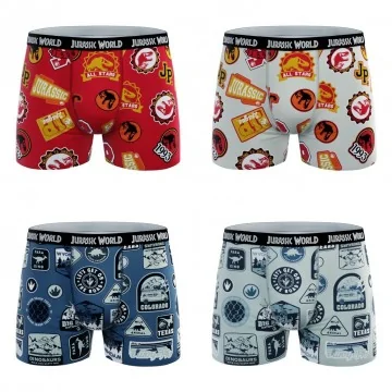 4er-Pack Boxershorts aus 100% Baumwolle für Jungen Jurassic Park (Boy's Boxershorts Pack) French Market auf FrenchMarket