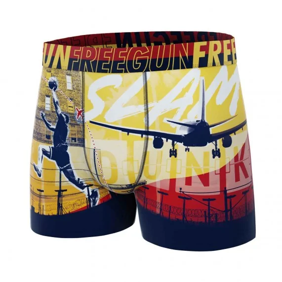 Herren-Boxershorts Premium Sport Basketball Slam Dunk (Boxershorts Mann) Freegun auf FrenchMarket