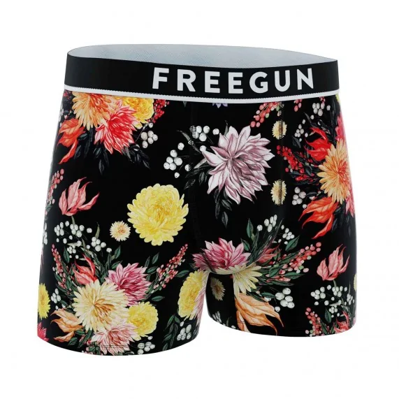 Premium Signature Flowers" Katoenen Boxer voor Mannen (Herenboxershorts) Freegun chez FrenchMarket