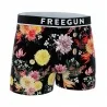 Boxer Mann Baumwolle "Premium Signature Flowers" (Boxershorts Mann) Freegun auf FrenchMarket