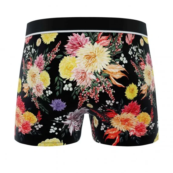 Boxer de algodón "Premium Signature Flowers" para hombre (Calzoncillos para hombre) Freegun chez FrenchMarket