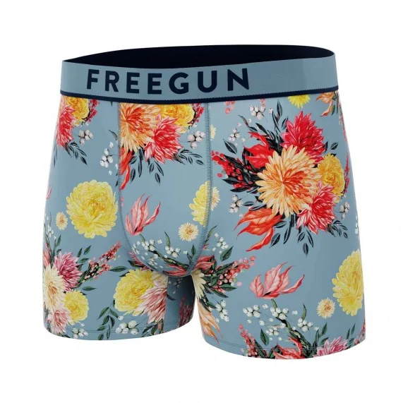 Premium Signature Flowers" Katoenen Boxer voor Mannen (Herenboxershorts) Freegun chez FrenchMarket