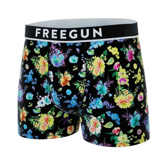 Premium Signature Flowers" Katoenen Boxer voor Mannen (Herenboxershorts) Freegun chez FrenchMarket