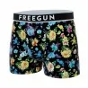 Boxer Mann Baumwolle "Premium Signature Flowers" (Boxershorts Mann) Freegun auf FrenchMarket