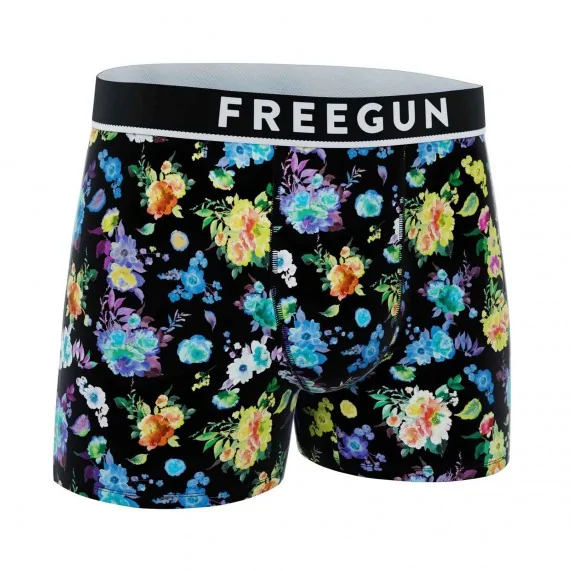 Premium Signature Flowers" Katoenen Boxer voor Mannen (Herenboxershorts) Freegun chez FrenchMarket
