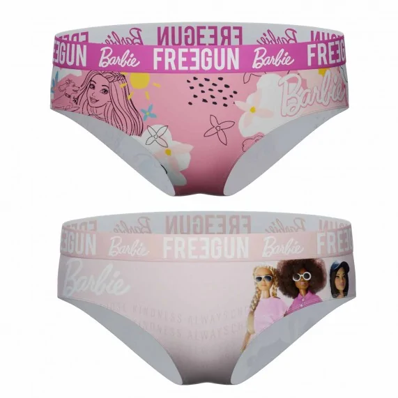 Lot de 2 boxers fille barbie (Boxers/Shorty) Freegun chez FrenchMarket