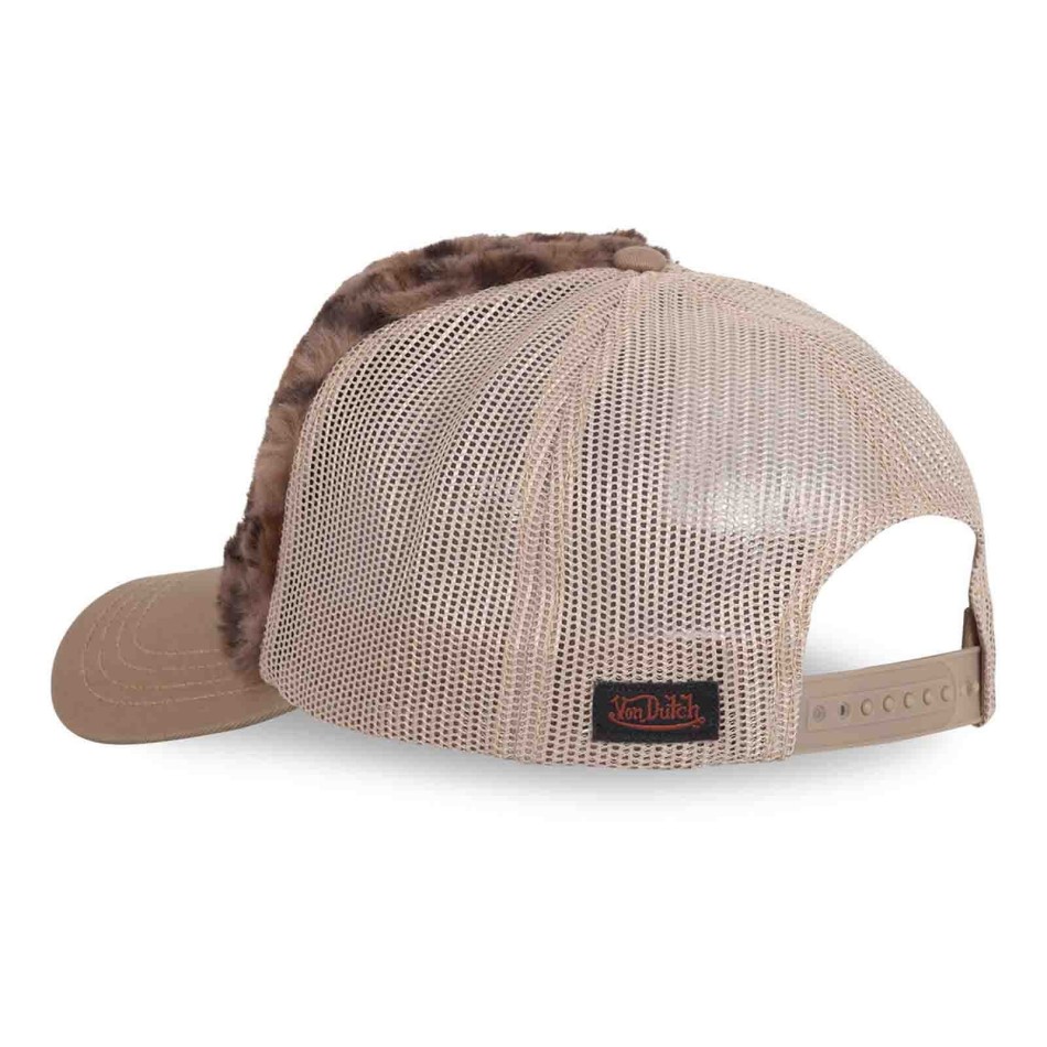 Casquette Trucker Fourrure Leopard (Casquettes) Von Dutch chez FrenchMarket