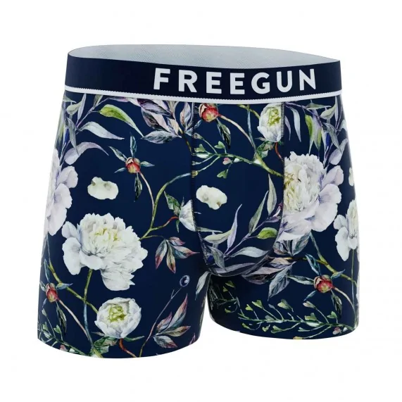 Premium Signature Flowers" Katoenen Boxer voor Mannen (Herenboxershorts) Freegun chez FrenchMarket