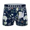 Boxer de algodón "Premium Signature Flowers" para hombre (Calzoncillos para hombre) Freegun chez FrenchMarket
