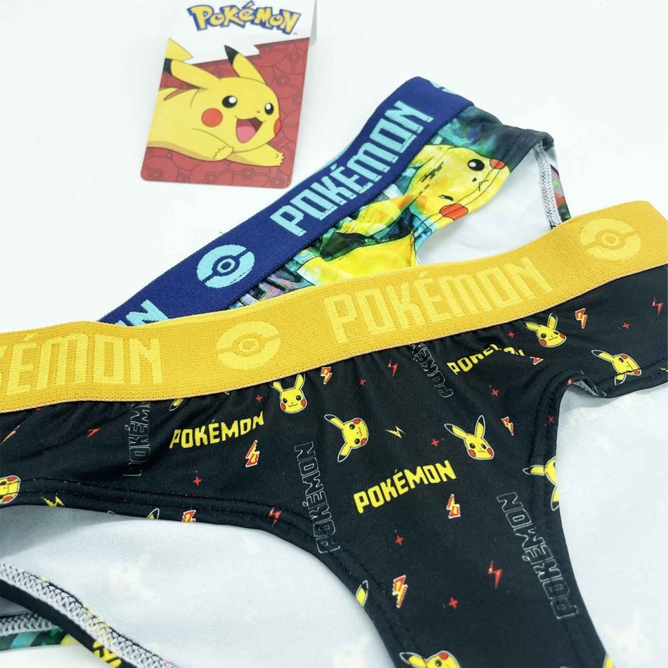FREEGUN Set om 2 officiellt licensierade Pokémon-boxershorts för flickor