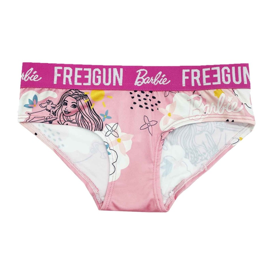 FREEGUN Set om 2 Barbie Girl Boxershorts Officiell Mattel Licens