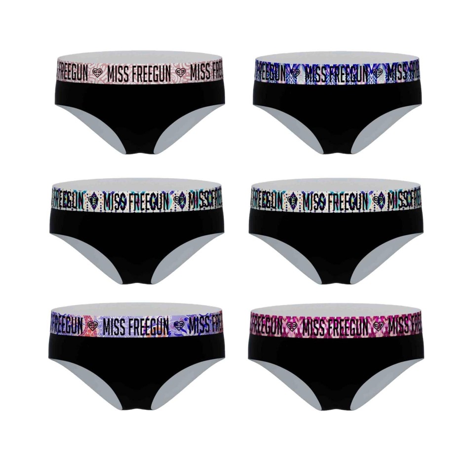 Set of 6 Women's Cotton Boxer Briefs (Boxers) Freegun on FrenchMarket