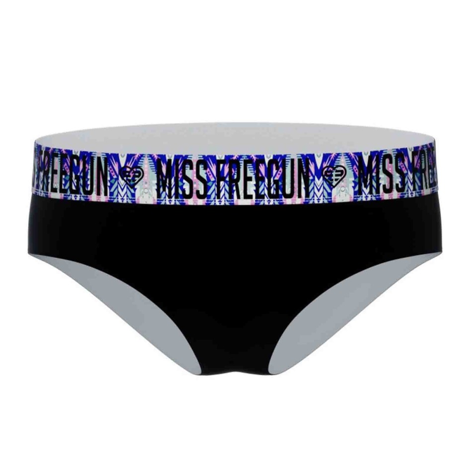 FREEGUN Lot de 6 Boxers Noir Femme en Coton