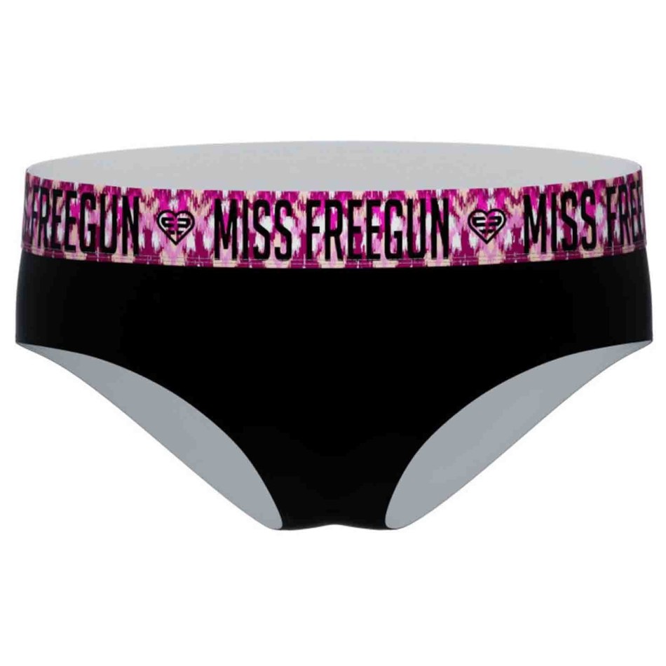 FREEGUN Lot de 6 Boxers Noir Femme en Coton
