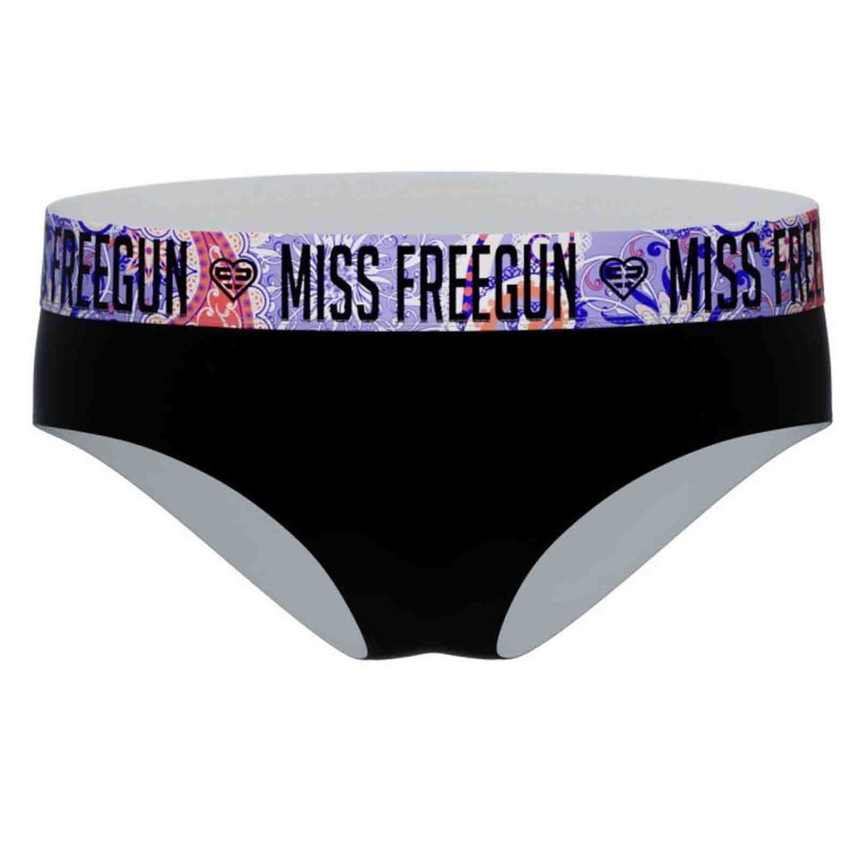 FREEGUN Lot de 6 Boxers Noir Femme en Coton