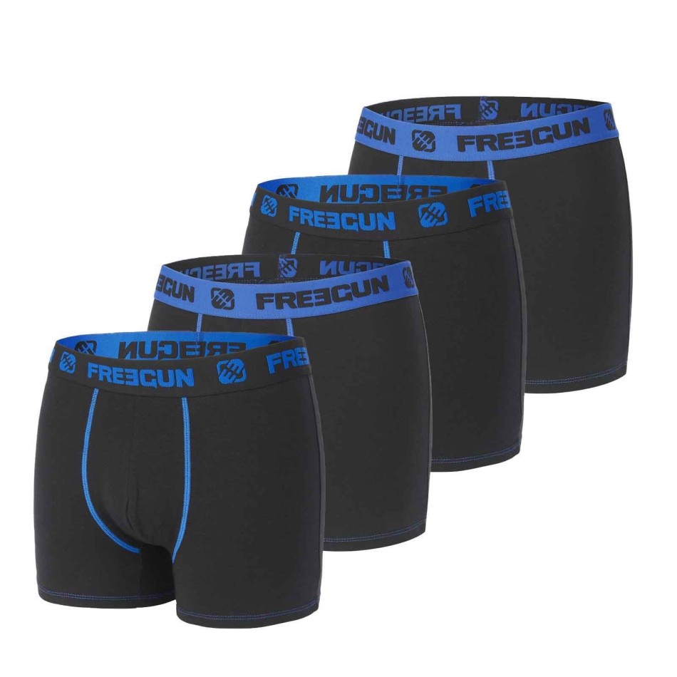 Set di 4 boxer in cotone per ragazzo (Confezione di boxer da ragazzo) Freegun chez FrenchMarket