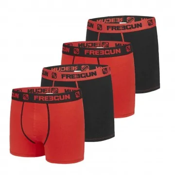 Set van 4 katoenen jongensboxershorts (Set jongensboxershorts) Freegun chez FrenchMarket