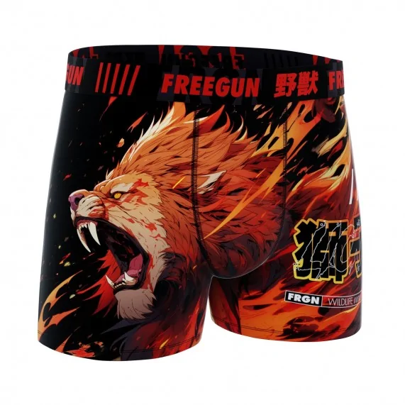 Boxer in microfibra "Lion" per uomo (Boxer da uomo) Freegun chez FrenchMarket